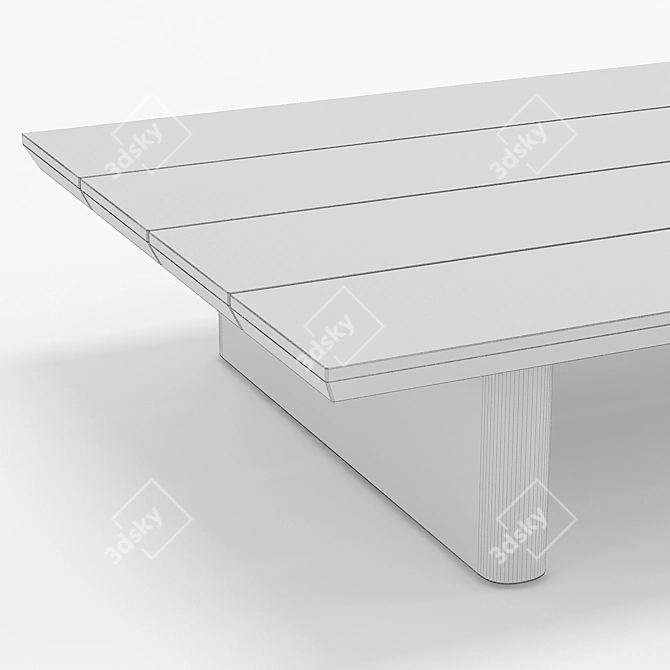 RH Outdoor Baimain Coffee Table: Elegant and Durable 3D model image 3