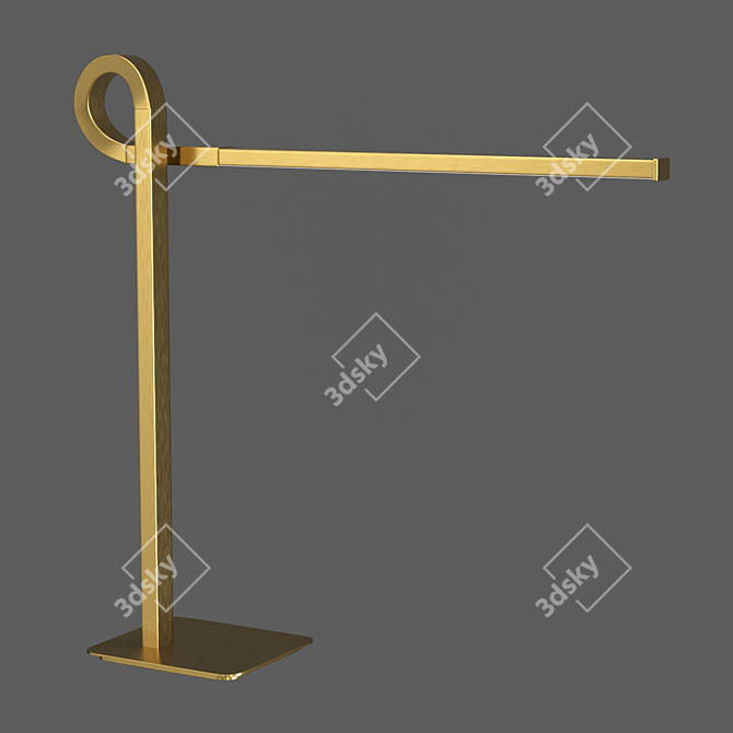 CINTO OM 6141: Antique Bronze LED Table Lamp 3D model image 1