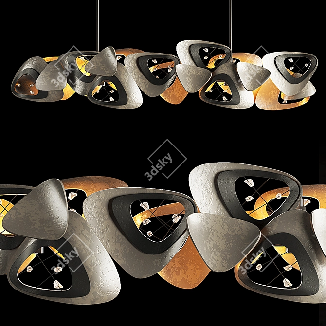 Modern Hendrix Pendant Lamp 3D model image 1