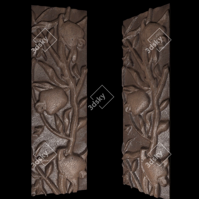 Grenades Bas-Relief: Explosive Elegance! 3D model image 1