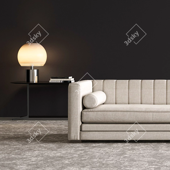 LuxDeco Aylott 3-Seater Sofa: Timeless Elegance for Every Home 3D model image 3