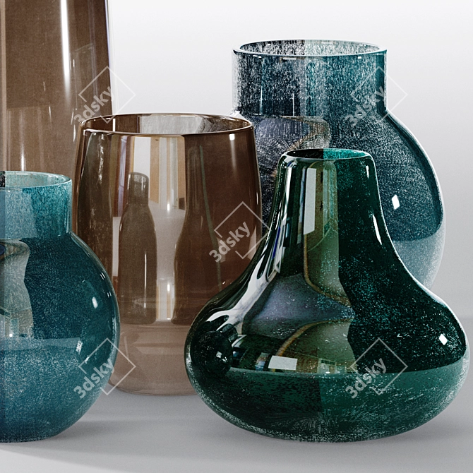 Elegant Vases Collection 3D model image 3