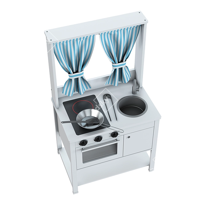 IKEA SPISIG Kids Kitchen Set 3D model image 2