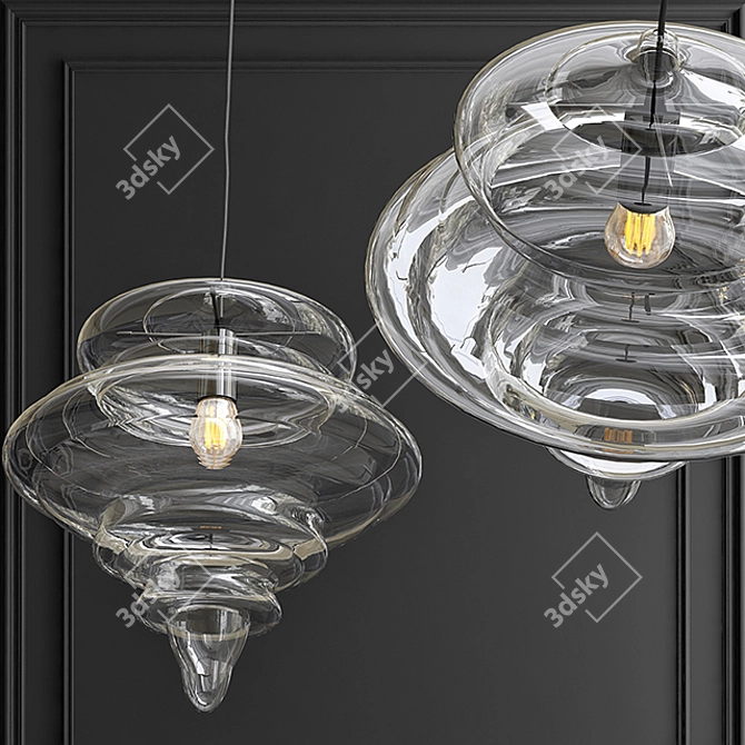 Elegant Bolshoi Chandelier 3D model image 2