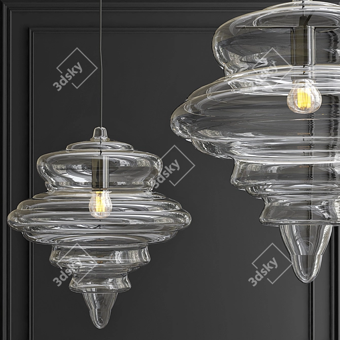 Elegant Bolshoi Chandelier 3D model image 4