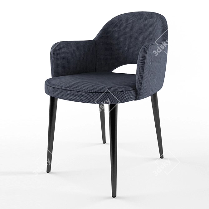 Modern Martin High Chair 3D model image 2