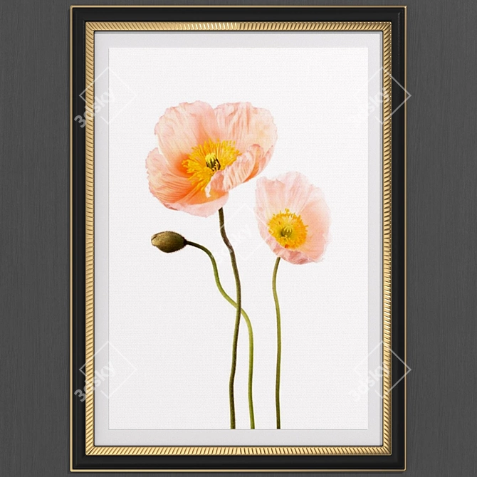 Modern Poppy Art Set: Collection №223 3D model image 3