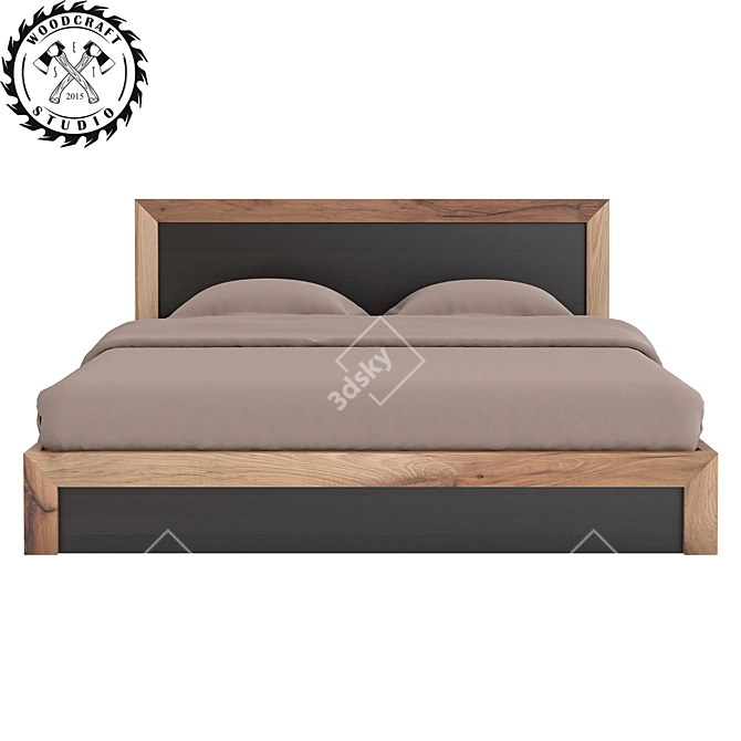 Marshall Bed - Elegant and Spacious 3D model image 1