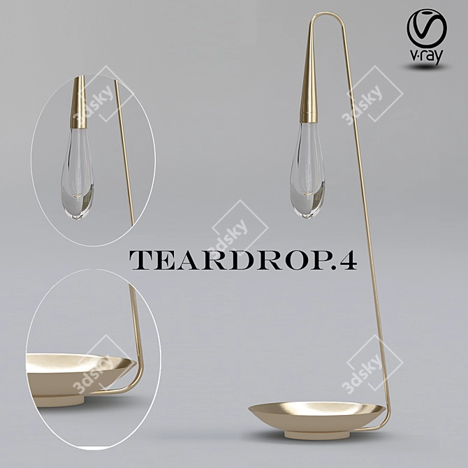 TEARDROP_4: 2013 V-Ray 3D Model 3D model image 1