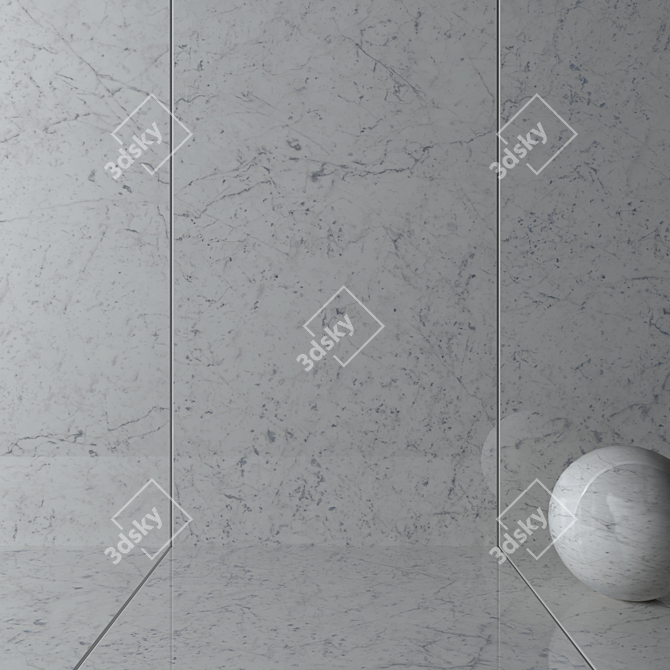 Charme Extra Carrara Wall & Floor Tiles 3D model image 2