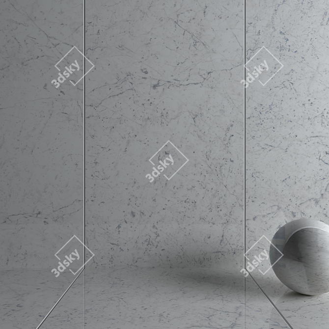 Charme Extra Carrara Wall & Floor Tiles 3D model image 3