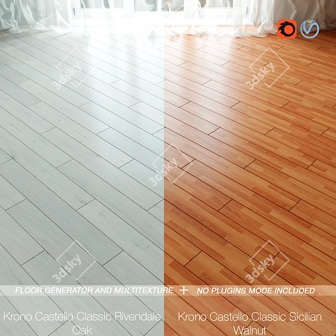 Title: Classic Floor Collection 3D model image 1