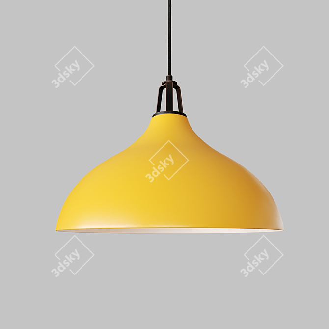 Maddox Mustard Pendant: Modern Elegance 3D model image 1