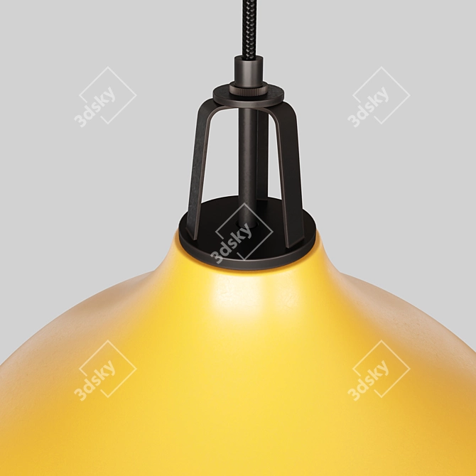 Maddox Mustard Pendant: Modern Elegance 3D model image 2