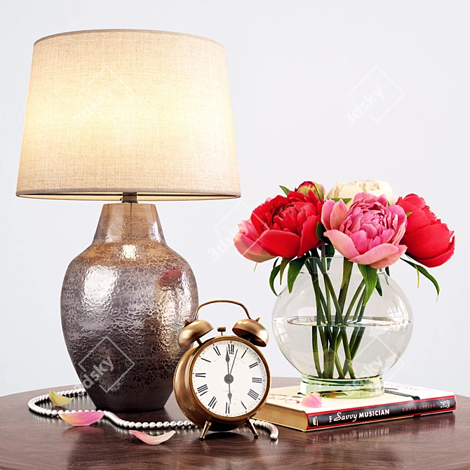 Elegant Home Decor Set 3D model image 1