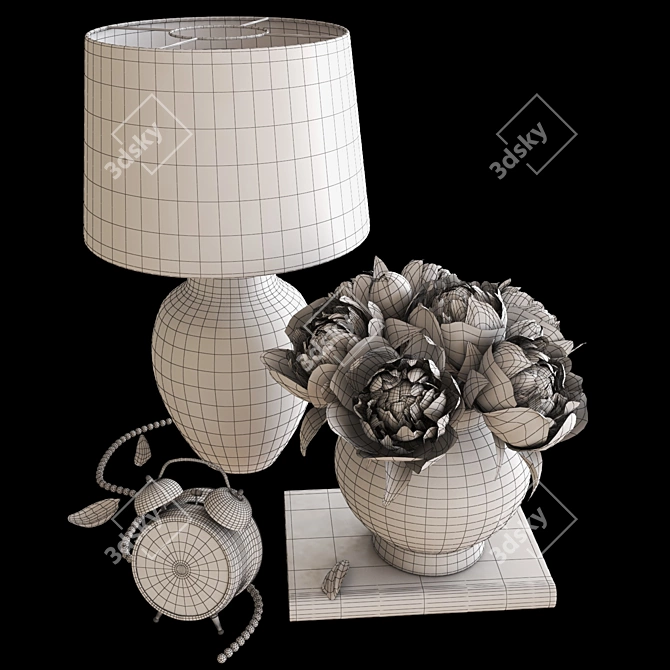 Elegant Home Decor Set 3D model image 6