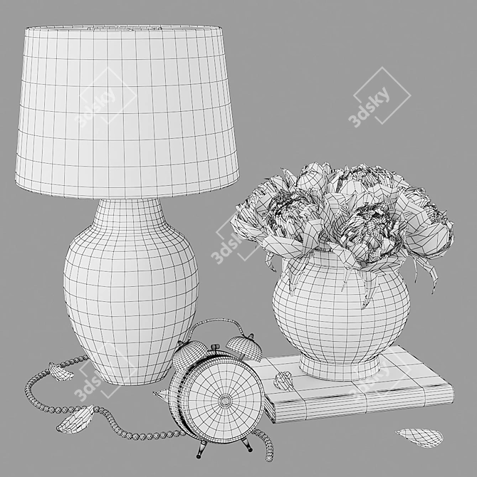 Elegant Home Decor Set 3D model image 9