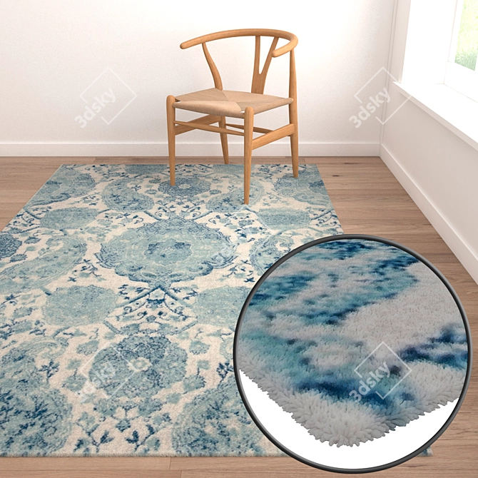 Premium Carpet Set: High-Quality Textures, Multiple Variants 3D model image 2