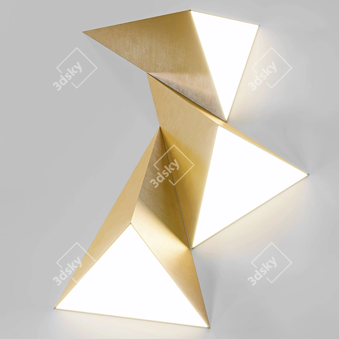 TETRA Triangle Light: Modern Illumination Solution 3D model image 3