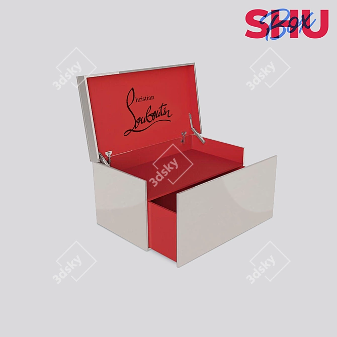 Louboutin Style Shoe Storage: OM Box 3D model image 1