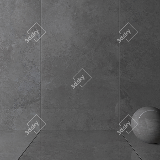 Alpes Wide Lead Wall/Floor Tiles 3D model image 2