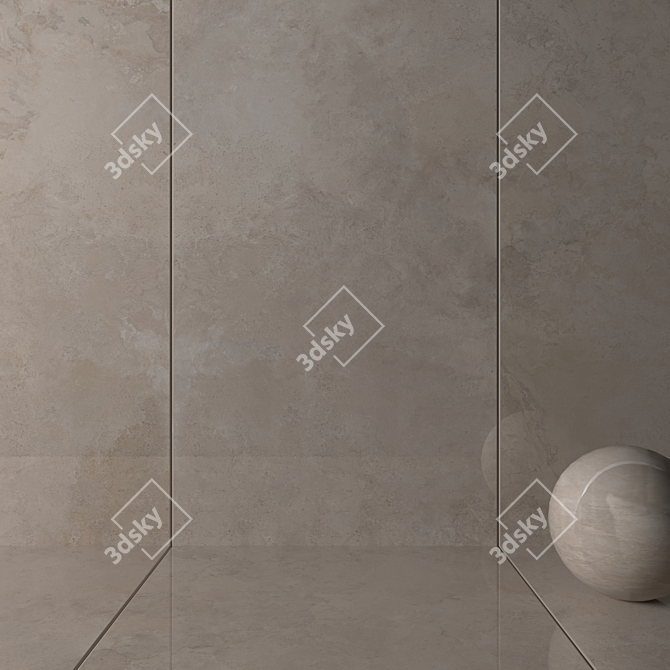 Alpes Wide Sand HD Wall Tiles 3D model image 2