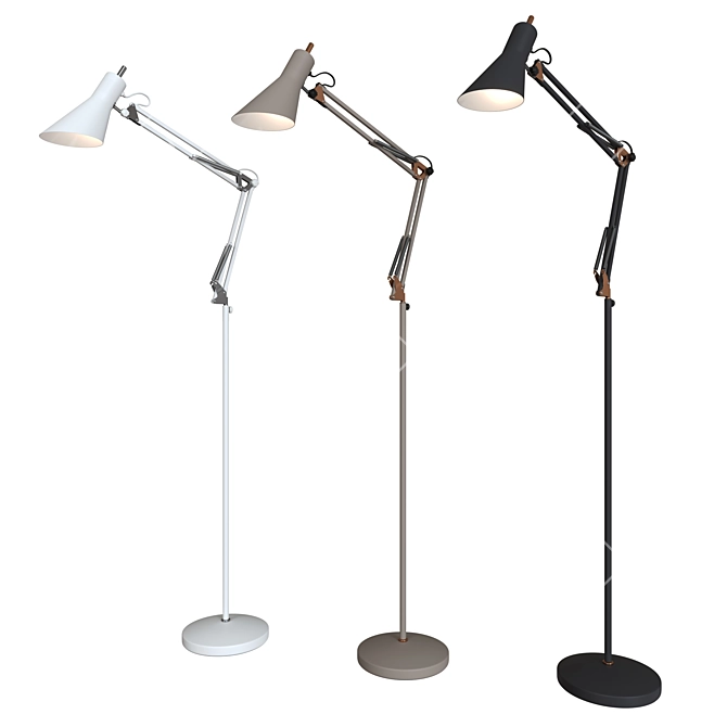 Norden 01033/1: Modern Loft Style Floor Lamp 3D model image 1