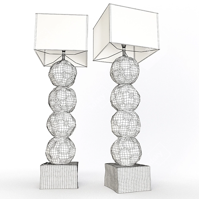 Elegant Ipnos Floor Lamp 3D model image 2