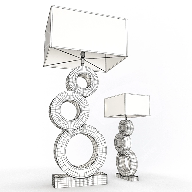 Circus 3D Floor Lamps 3D model image 2