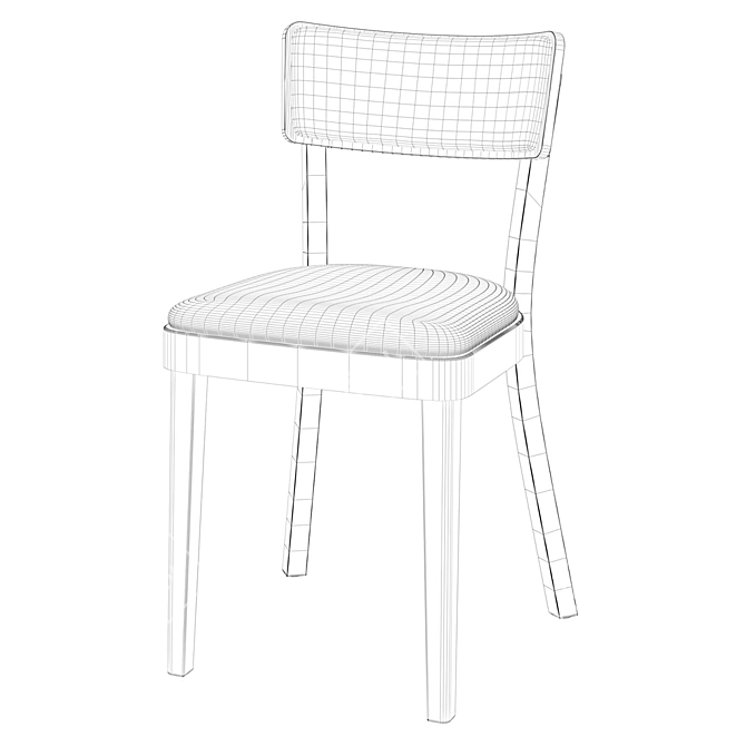 Fameg A-9449 Solid Chair: Sleek Design, Comfortable Seating 3D model image 3