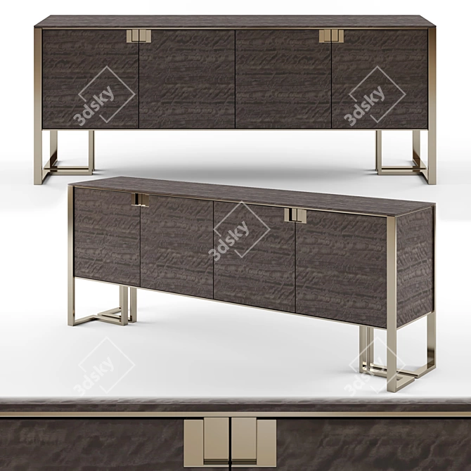 Elevate Series Wood Sideboard 3D model image 1