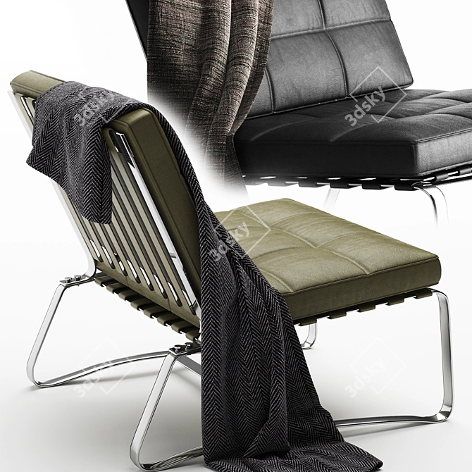 Delaunay Quit Armchair: Luxury Comfort 3D model image 2
