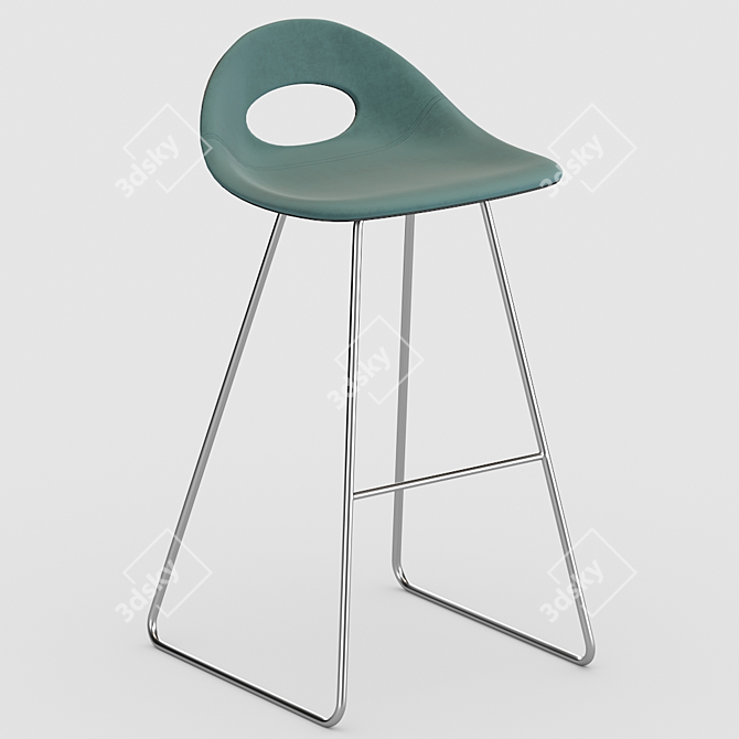 Say O Metal Bar Stool 3D model image 1