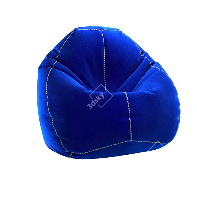 Pear Chair: Stylish and Comfy Bag Chair 3D model image 1