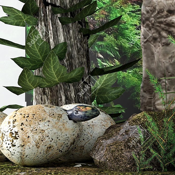 Reptile Hatchling Terrarium 3D model image 2