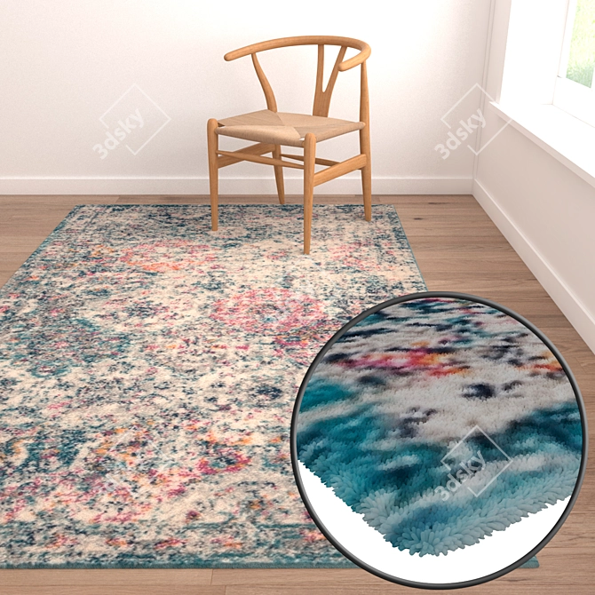  Luxe Carpets Set - High Quality Textures 3D model image 2