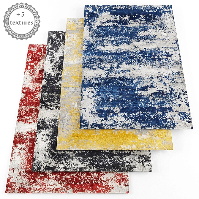 Modern Style Rugs Set 3D model image 1