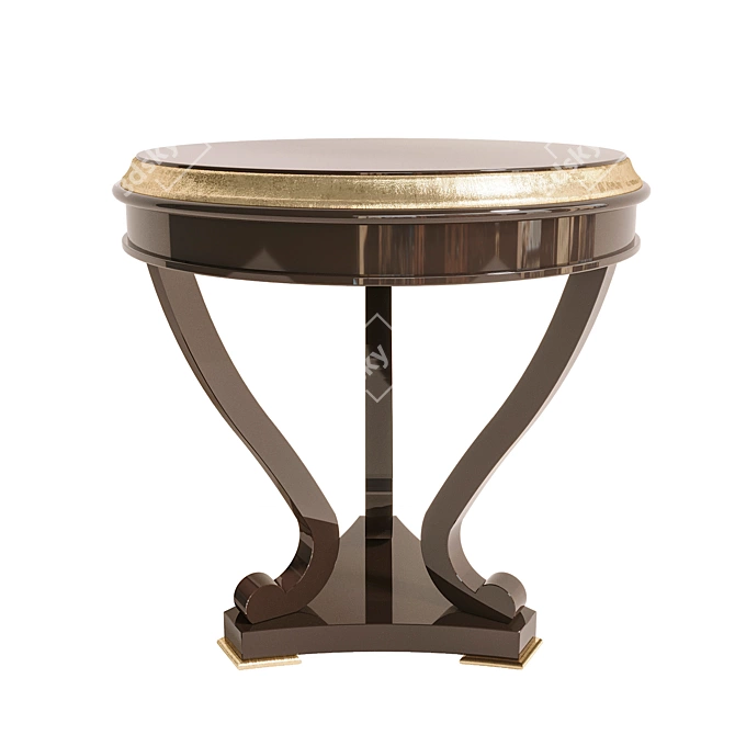 Italian Carpanese Round Coffee Table 3D model image 1