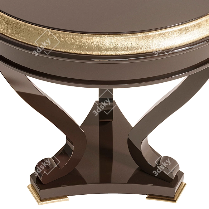 Italian Carpanese Round Coffee Table 3D model image 2