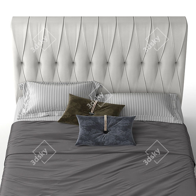 Title: Luxury Marlon Night Bed 3D model image 3