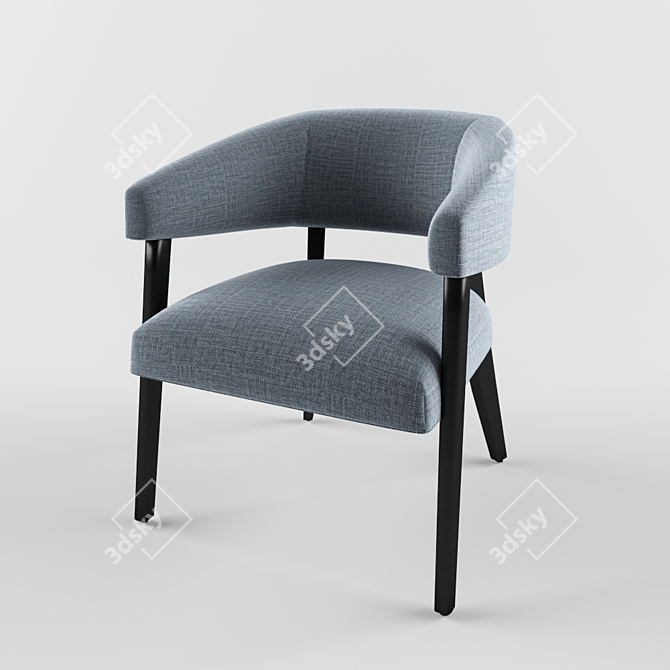 Etta Armchair: Modern Elegance for Any Space 3D model image 1