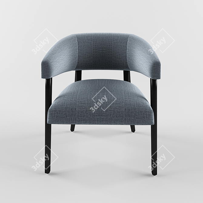 Etta Armchair: Modern Elegance for Any Space 3D model image 3