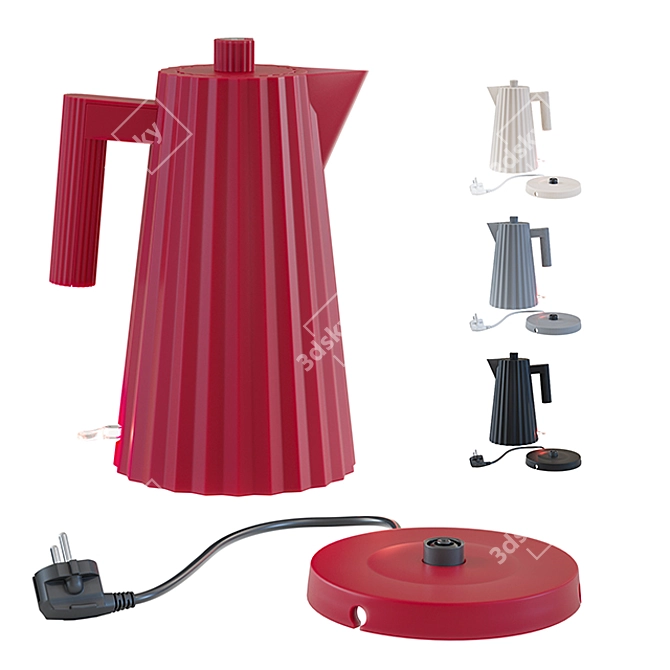 Sculptural Electric Kettle 3D model image 1