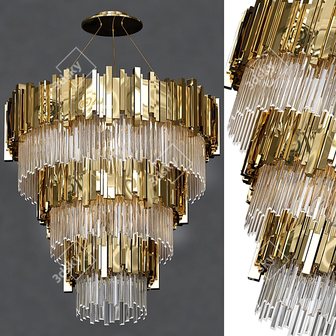 Luxxu Empire Suspension Chandelier 3D model image 1