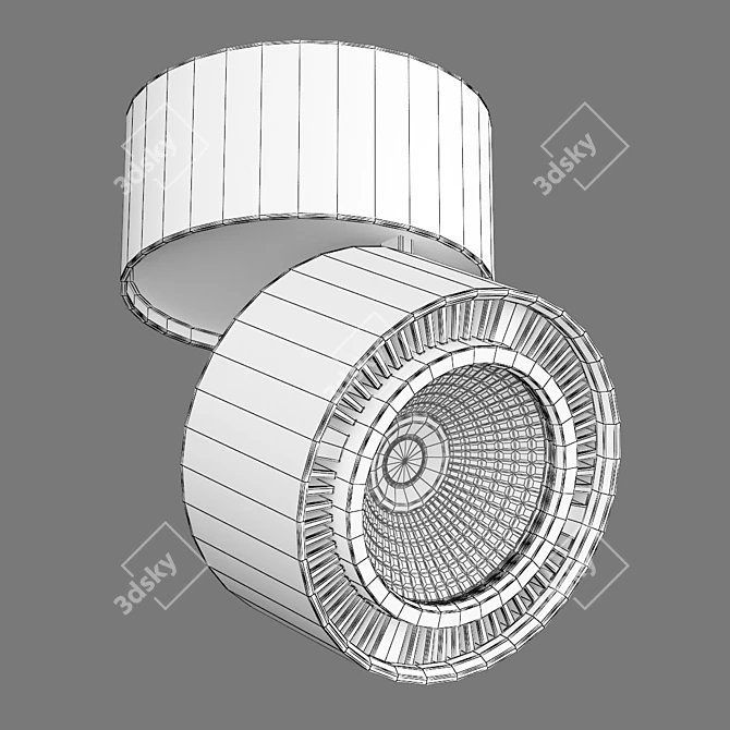 Forte Muro Lightstar: Elegant Overhead LED Light 3D model image 3