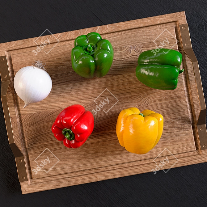 Gourmet Pepper Assortment 3D model image 2