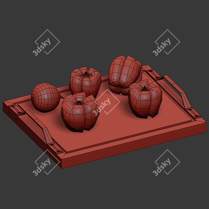 Gourmet Pepper Assortment 3D model image 3