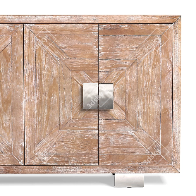 Baylor Washed Media Credenza 3D model image 2