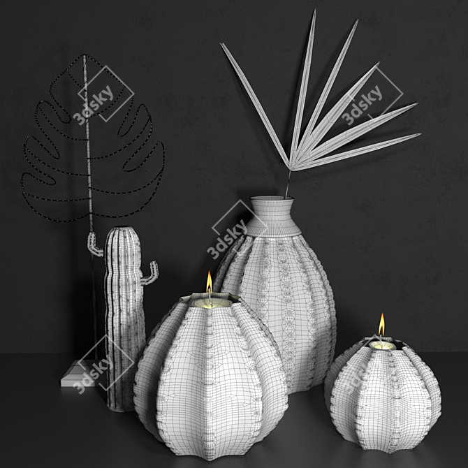 Athezza Vases: Timeless Elegance 3D model image 3