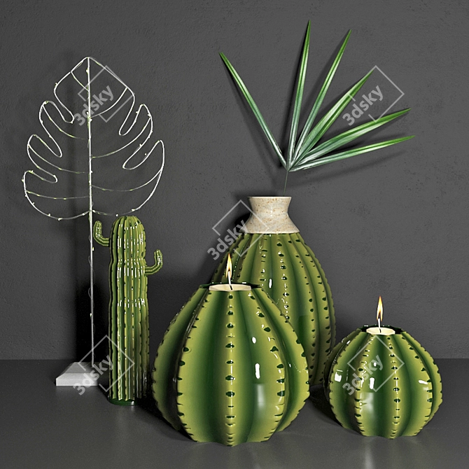 Athezza Vases: Timeless Elegance 3D model image 4